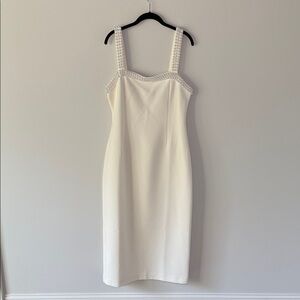 Odd Muse Bridal Pearl Detail White Maxi Dress